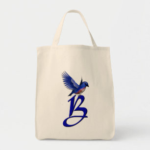 Bolsa Tote Monograma inicial B do Bluebird