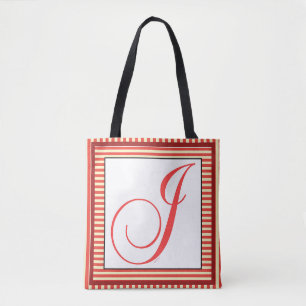BOLSA TOTE MONOGRAMA INICIAL DO ALFABETO J