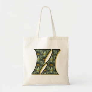 Bolsa Tote Monograma inicial H Black Daisies Tote Bag