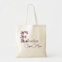 Bolsa Tote Monograma Inicial + Nome Super Mãe
