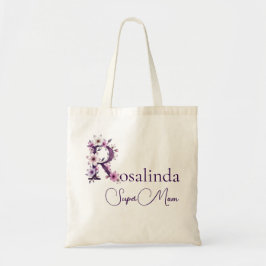 Bolsa Tote Monograma Inicial + Nome Super Mãe