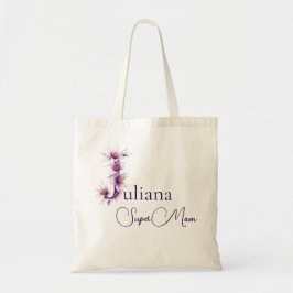 Bolsa Tote Monograma Inicial + Nome Super Mãe
