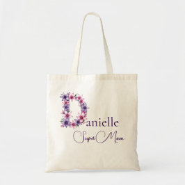 Bolsa Tote Monograma Inicial + Nome Super Mãe