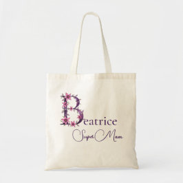 Bolsa Tote Monograma Inicial + Nome Super Mãe