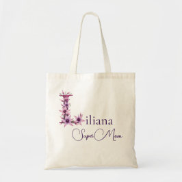 Bolsa Tote Monograma Inicial + Nome Super Mãe