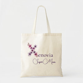 Bolsa Tote Monograma Inicial + Nome Super Mãe