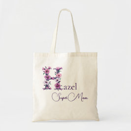 Bolsa Tote Monograma Inicial + Nome Super Mãe