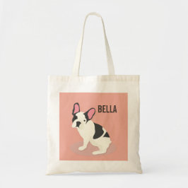Bolsa Tote Monograma.O Bulldog Francês Bonito.