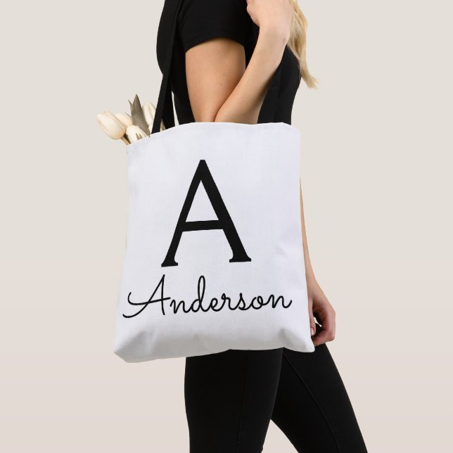 Bolsa Tote Monograma Personalizado  (Close Up)