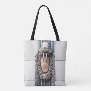 Bolsa Tote Monograma Personalizado da Escultura Beaux Arts Wa