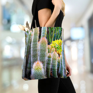 Bolsa Tote Monograma personalizado de felpudos laranja e verd