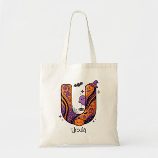 Bolsa Tote Monograma Personalizado de Halloween U Fantasmas
