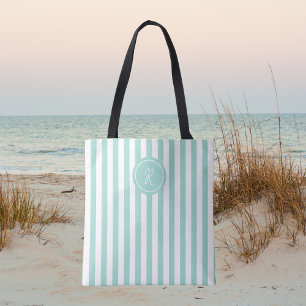 Bolsa Tote Monograma Personalizado de Stripe Francês da Casa 