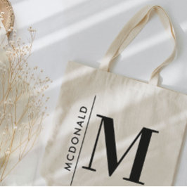 Bolsa Tote Monograma personalizado e mínimo único