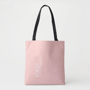 Bolsa Tote Monograma personalizado, nova linha cor-de-rosa-pê