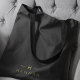Bolsa Tote Monograma preto Dourado | Elegante minimalista mod (Criador carregado)