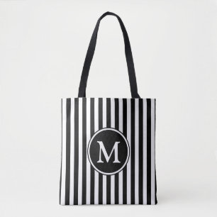 Bolsa Tote Monograma preto esbranquiçado