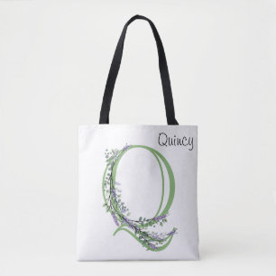 Bolsa Tote Monograma Q Lavanda Eucalipto