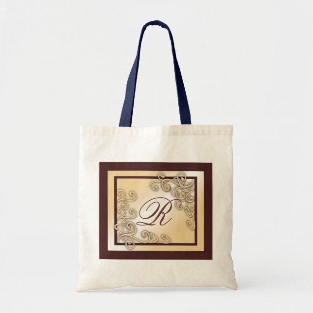 Bolsa Tote Monograma, R (Frente)