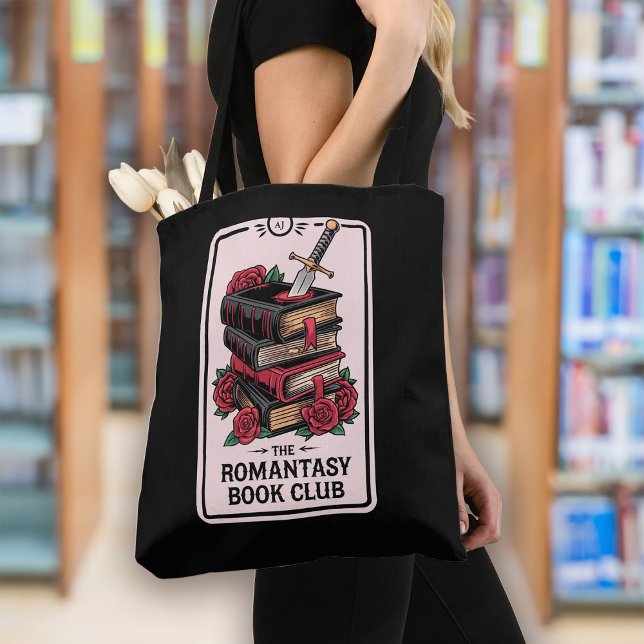 Bolsa Tote Monograma Romantasy Book Club Bookish (Criador carregado)