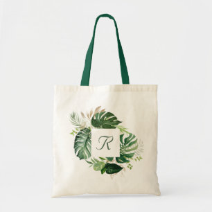 Bolsa Tote Monograma tropical das hortaliças da natureza das