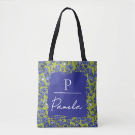 Bolsa Tote Monograma Verde Maçã Íris de Van Gogh