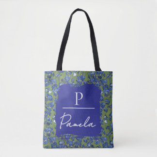 Bolsa Tote Monograma Verde Samambaia de Íris de Van Gogh 