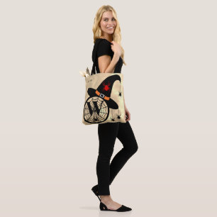 Bolsa Tote Monograma W Nuvem Sky Bruxas Nome das Aranhas