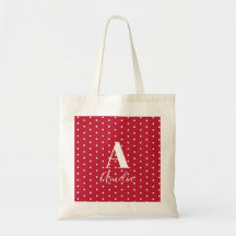 Monogramo Name Red Bolinhas