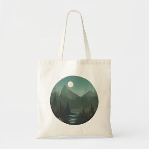 Bolsa Tote Mononlit Picos: Uma Cena de Natureza Selvagem Notu