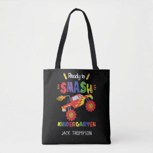 Bolsa Tote Monster Truck Pronto para Esmagar o Jardim de Infâ