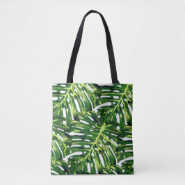 Bolsa Tote Monstera deixa o Saco Verde