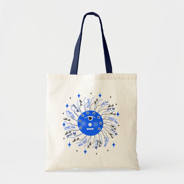 Bolsa Tote Monstro azul (Frente)
