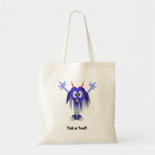 Bolsa Tote Monstro Azul Cinto Trick ou Tratar