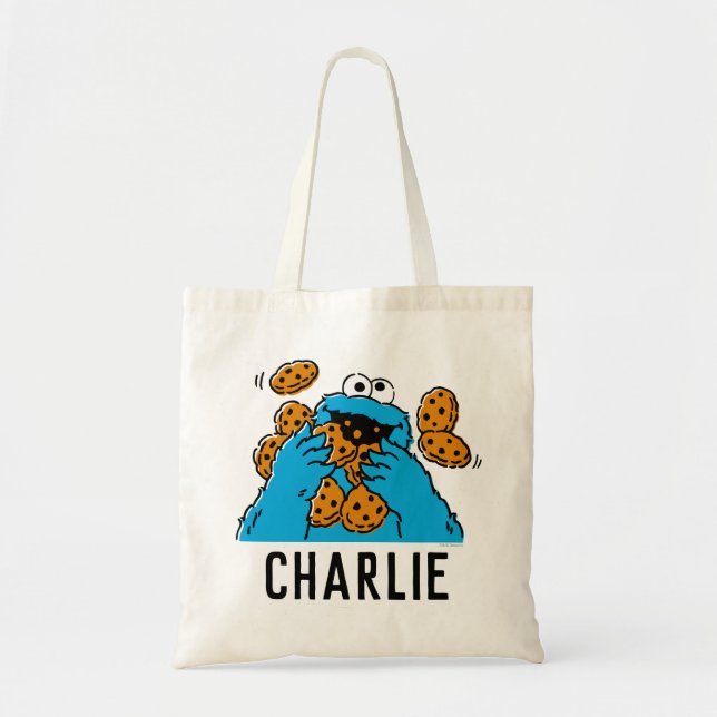 Bolsa Tote Monstro Come Todos os Cookies (Frente)