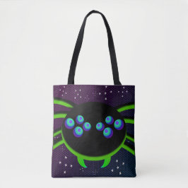 Bolsa Tote Monstro de Aranha Negra De Olhos Googosos