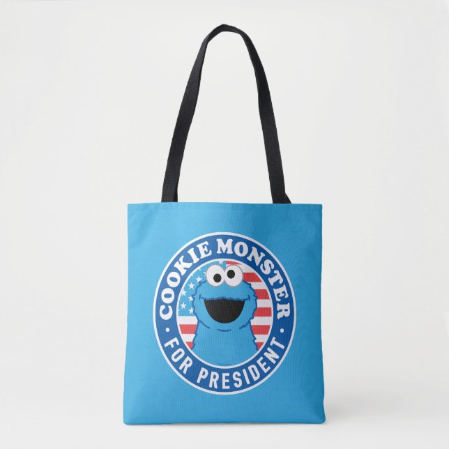 Bolsa Tote Monstro de Biscoitos para Presidente (Frente)