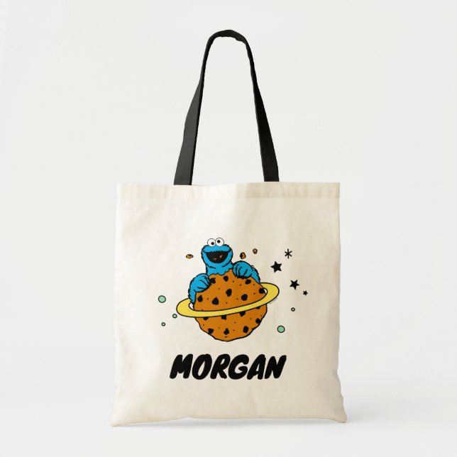 Bolsa Tote Monstro de cookies | Fora deste mundo | Adicione s (Frente)