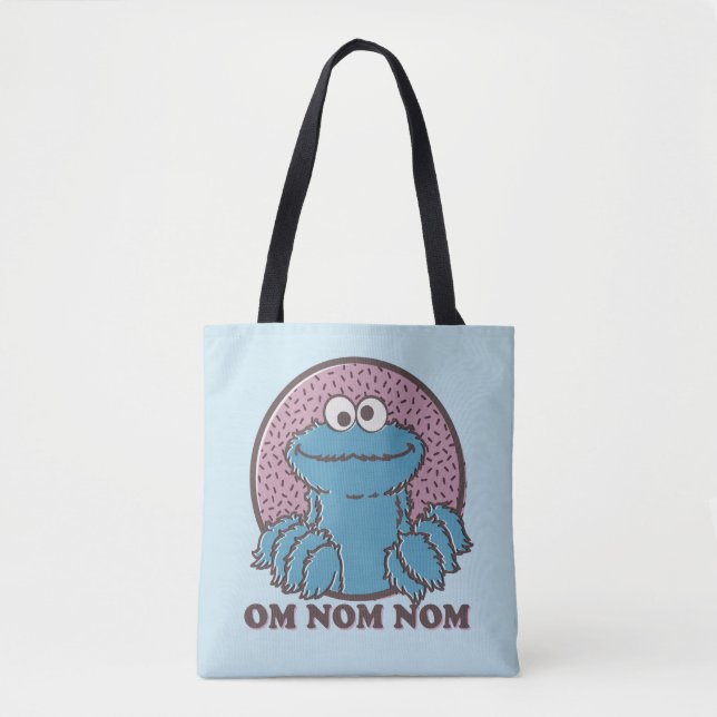 Bolsa Tote Monstro de cookies | Om Nom (Frente)