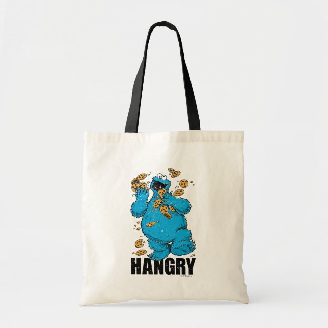 Bolsa Tote Monstro de Cookies Retro | Hangry (Frente)