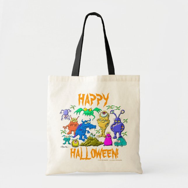 Bolsa Tote Monstro do Dia das Bruxas (Frente)