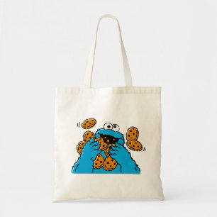 Bolsa Tote Monstro dos Biscoitos Comendo Todos os Biscoitos