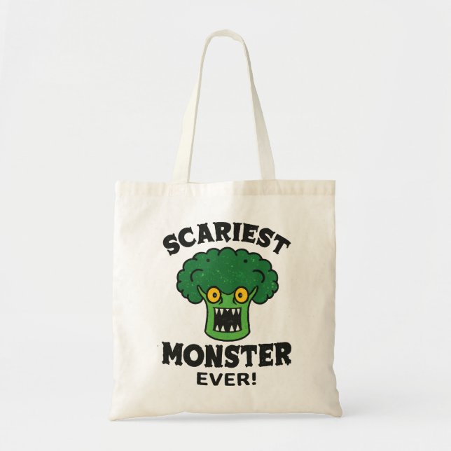 Bolsa Tote Monstro Espantoso do Brócolis (Frente)