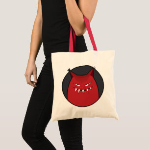 Bolsa Tote Monstro mau vermelho das orelhas Pointy