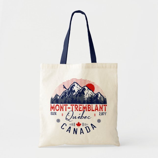 Bolsa Tote Mont Tremblant Canada Québec - Montanha (Frente)