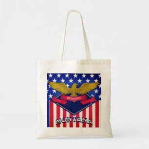 Bolsa Tote Montana USA Flag