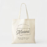 Bolsa Tote Montana Wedding Tote Bag<br><div class="desc">Este bolsa de Montana é perfeito para receber convidados da cidade para o seu casamento! Embale-o com guloseimas locais para um pacote de boas-vindas extra divertido.</div>