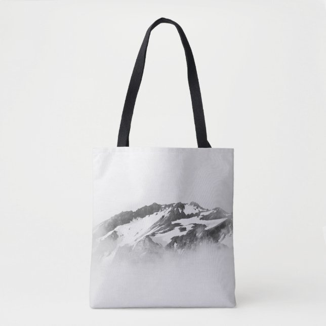 BOLSA TOTE MONTANHA COBERTA COM NEVE (Frente)