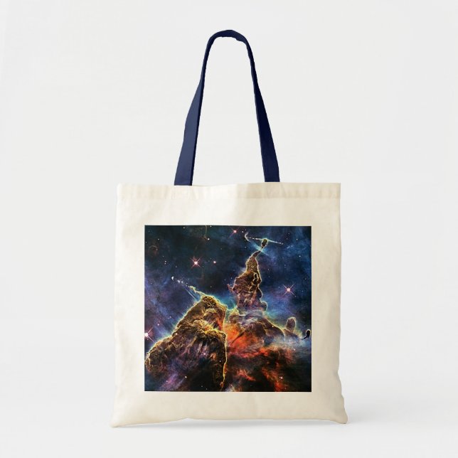 Bolsa Tote Montanha Mística no Espaço NASA (Frente)