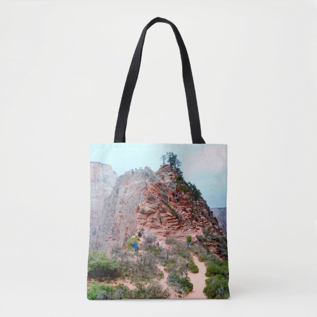 BOLSA TOTE MONTANHA PRETA SOB O CÉU CLEAR DA NOITE (Frente)